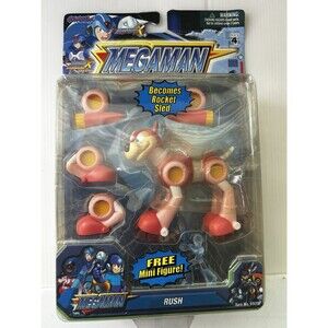 New 2005 Capcom Mega Man X Rush Action Figure 6” Jazwares